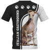 Italian Greyhound Men and Women 3D T Shirt