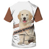 Labrador Retriever Lovely Shirt 3D Full Printing for Dog Mom Dad lovers