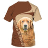 Golden Retriever Never Walk Alone Men and Women 3D Shirt