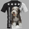 Old English Sheepdog Men and Women 3D T Shirt