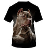 Brown Pitpull Mystery Shirt 3D Full Printing for Dog Mom Dad lovers