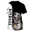 Love Pitbull Black 3D shirt for Pitbull lovers