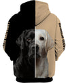 Labrador Retriever Yellow And Black Men and Women 3D Shirt
