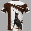Doberman Pinscher Intelligent Men and Women 3D T Shirt