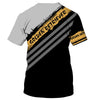 Golden Retriever Stripes Hefty Men and Women 3D Shirt