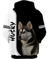 Love Husky Black 3D shirt for Husky lovers