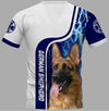 Storm German Shepherd Thunder Shirt 3D Full Printing for Dog Mom Dad lovers
