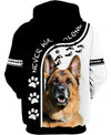 Love German Shepherd Never Walk Alone 3D shirt for German Shepherd lovers