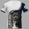 BLUE NOSE PITBULL Shirt 3D Full Printing for Dog Mom Dad lovers