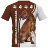 Rhodesian Ridgeback Men and Women 3D T Shirt