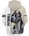 Pitbull Coldly Face 2 Shirt 3D Full Printing for Dog Mom Dad lovers