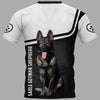 Sable Shepherd Paw Men and Women 3D T Shirt