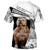 Yellow-brown Pitbull Happy Shirt 3D Full Printing for Dog Mom Dad lovers