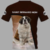 Saint Bernard Mom Men and Women 3D T Shirt
