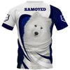 Samoyed Found A Paw Mom Men and Women 3D T Shirt