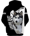 Husky Sibir Never Walk Alone Shirt 3D Full Printing for Dog Mom Dad lovers