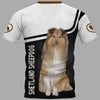 Shetland Sheepdog Mom Men and Women 3D T Shirt