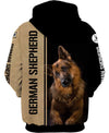 German Shepherd Design Men and Women 3D Shirt