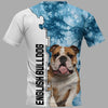 English Bulldog Men and Women 3D T Shirt