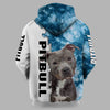 PITBULL IN WINTER Shirt 3D Full Printing for Dog Mom Dad lovers