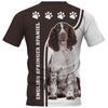 English Springer Spaniel Men and Women 3D T Shirt