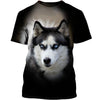 Love Husky Face 3D shirt for Husky lovers