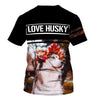 HUSKY Red Maple Leaf Men and Women 3D Shirt