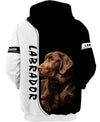 Labrador Brown Chocolate Reflect Men and Women 3D Shirt
