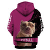 A GIRL AND HER PITBULL DOG 3D Full Printing for Dog Mom Dad lovers