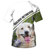 Golden Retriever Lavender Fields Men and Women 3D Shirt