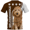 Goldendoodle Paws Men and Women 3D T Shirt