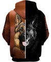 German Shepherd Opposition Men and Women 3D Shirt