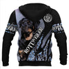 ROTTWEILER DOG BLUE Men and Women 3D Shirt