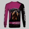 A GIRL AND HER ROTTWEILER dog Men and Women DOG 3D FULL PRINTING