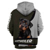 A Man And His Rottweiler Dog Men and Women 3D Full Printing