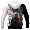 ROTTWEILER DOG TALK TO GOD Men and Women 3D Print Pullover