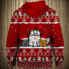 Red White Cat Noel - Hoodie, Sweatshirt, TShirt