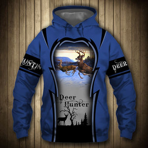 Blue Dear Hunting - Hoodie, Sweatshirt, TShirt