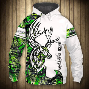 Green Dear Hunting - Hoodie, Sweatshirt, TShirt