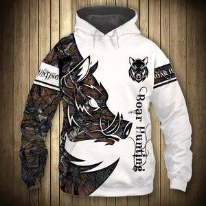 Half White Boar Hunting - Hoodie, Sweatshirt, TShirt