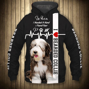 Bearded Collie - Need Hand, Find Pet - Hoodie, Sweatshirt, TShirt
