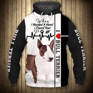 Bull terrier - Need Hand, Find Pet - Hoodie, Sweatshirt, TShirt