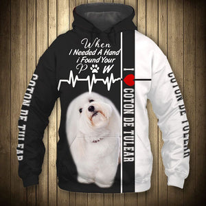 Coton de Tulear - Need Hand, Find Pet - Hoodie, Sweatshirt, TShirt