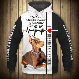Doberman Pinscher - Need Hand, Find Pet - Hoodie, Sweatshirt, TShirt