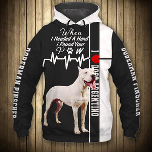 Dogo Argentino - Need Hand, Find Pet - Hoodie, Sweatshirt, TShirt