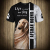 Afghan Hound Footprint – Hoodie, Sweatshirt, TShirt