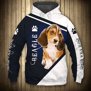 Curious Blue Beagle –  Hoodie, Sweatshirt, TShirt