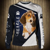Curious Blue Beagle –  Hoodie, Sweatshirt, TShirt
