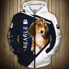 Curious Blue Beagle –  Hoodie, Sweatshirt, TShirt