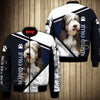Blue Cute Bearded Collie - Never Walk Alone - Hoodie, Sweatshirt, TShirt
